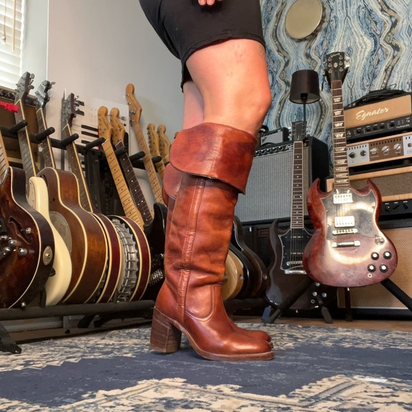 60s Vintage Frye Over the Knee Campus Boots - Picture 11 of 16
